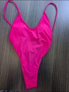 Hot Pink Sexy One-Piece Swimsuit